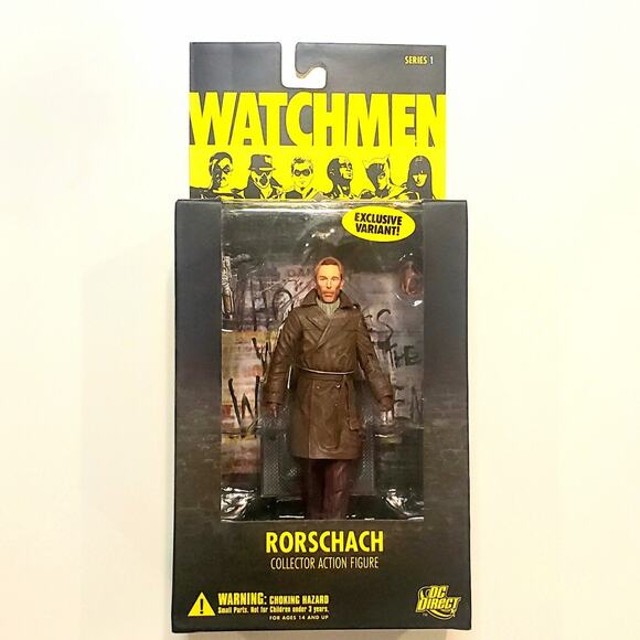 🗨🎥 DC Direct The The Watchment Rorschach 2009 Toys R Us Unmasked VARIANT 🎥🗨 - Picture 1 of 2